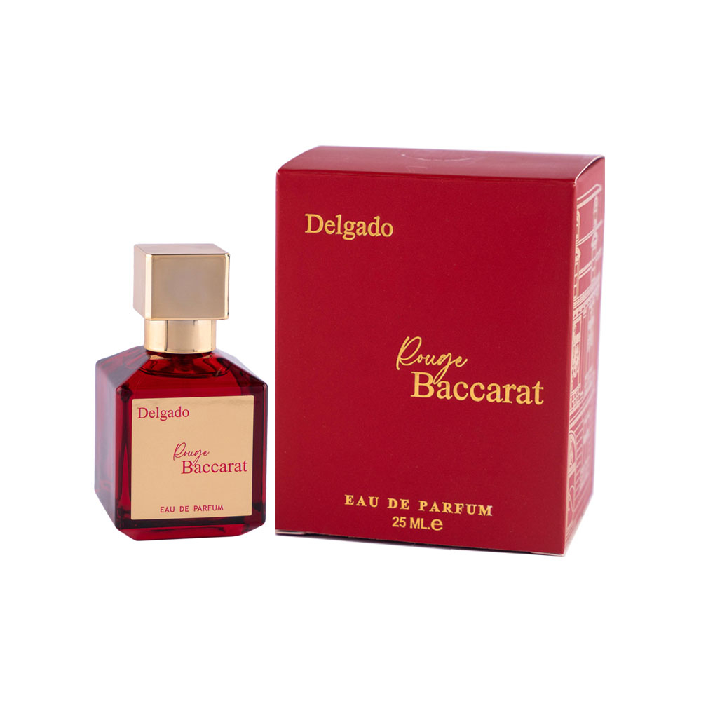 عطر جیبی زنانه دلگادو مدل باکارات رژ قرمز 25 میل